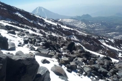 Mt.Ararat (5,137 masl), Turkey - View on Little Ararat (3,925 masl)
